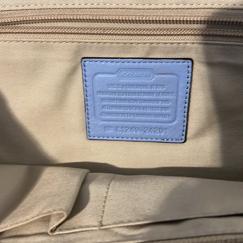 Coach Violet leather Tote “Candace” - Picture 10 of 10